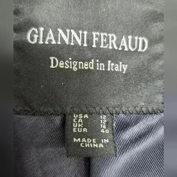 Women's Black and White Herringbone Coat - Picture 4 of 9